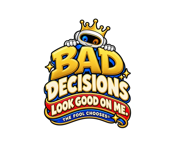 Bad decisions look good on me — illustrative mouse-mat preview