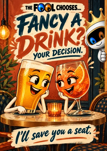 FANCY A DRINK? YOUR DECISION. — TFC-20